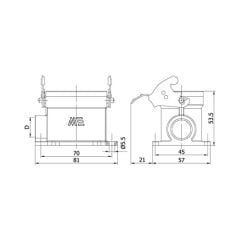 Mete Enerji 403097S 6x16 A Alüminyum Çoklu Duvar Fişi Metal Mandallı