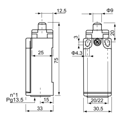 CNTD CZE-00-AM Dar Gövde Doğrusal Pimli Limit Switch