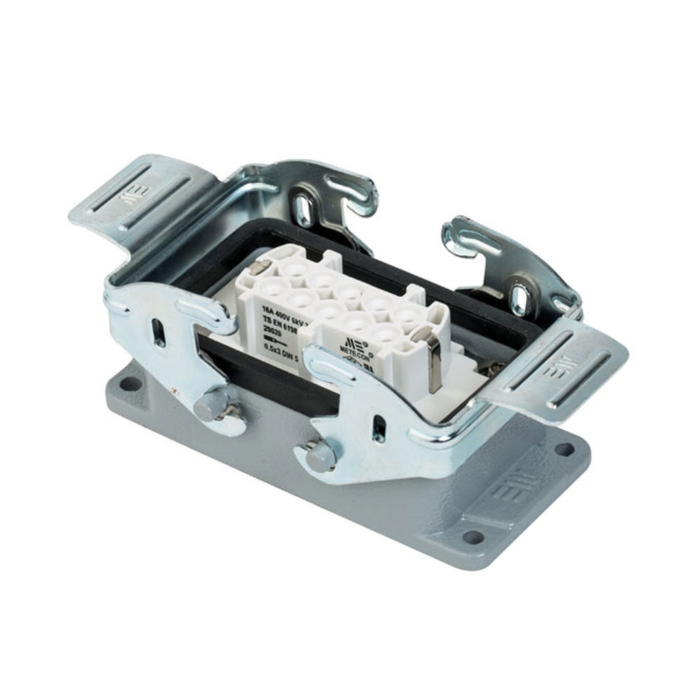 Mete Enerji 403020S 10x16 A Alüminyum Çoklu Makine Prizi Metal Mandallı
