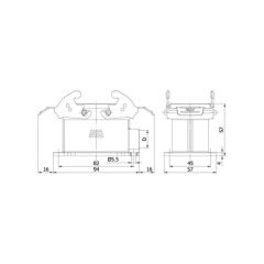 Mete Enerji 403026S 10x16 A Alüminyum Çoklu Duvar Prizi Metal Mandallı