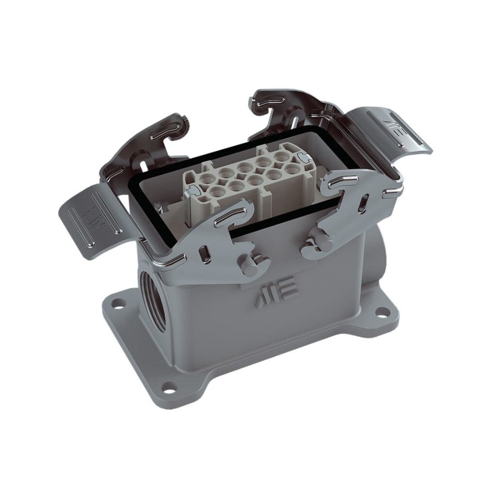 Mete Enerji 403028S 10x16 A Alüminyum Çoklu Duvar Prizi Çift Girişli Metal Mandallı