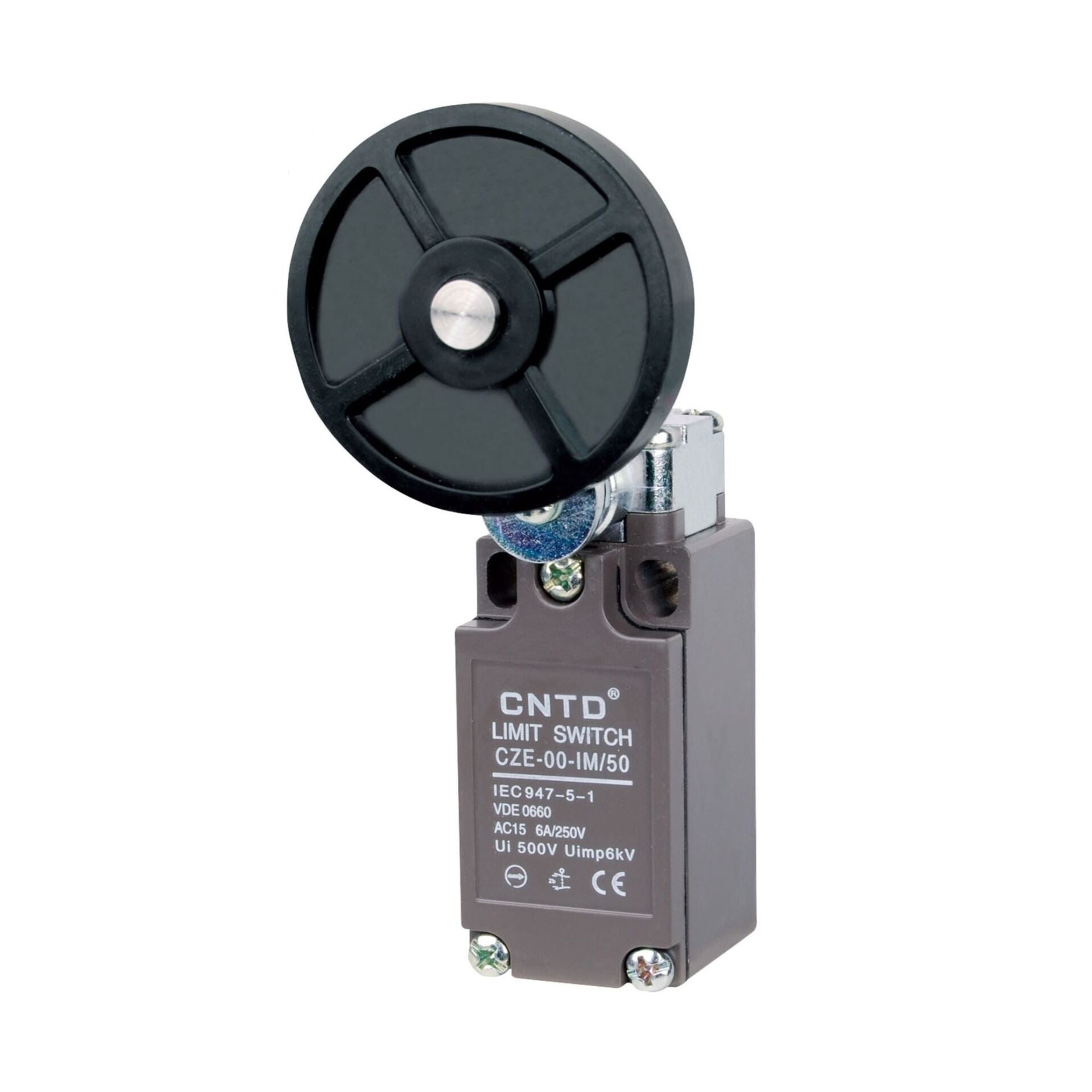 CNTD CZE-00-IM-50 Dar Gövde Açısal Kol 50mm Kauçuk Makaralı Limit Switch