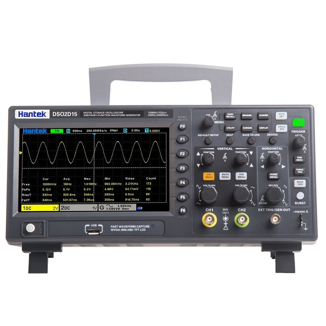 Hantek DSO2D15 150 Mhz 2 Kanallı Sinyal Jeneratörlü Dijital Osiloskop