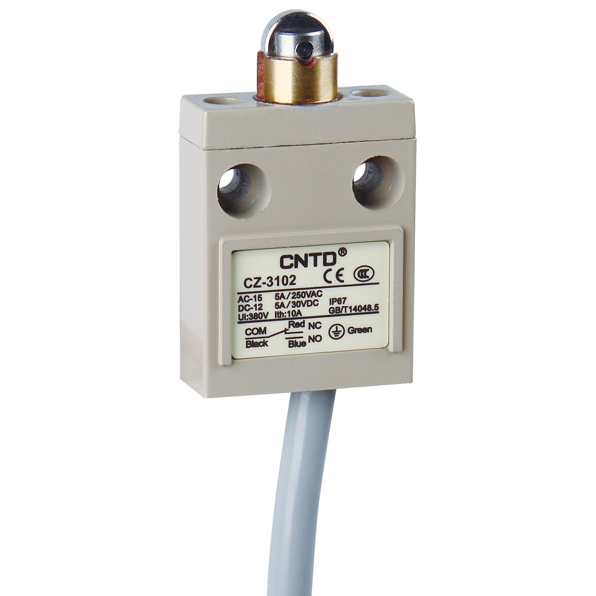 CNTD CZ-3102 Metal Gövde 2M Kablolu IP67 Makaralı Pimli Limit Switch