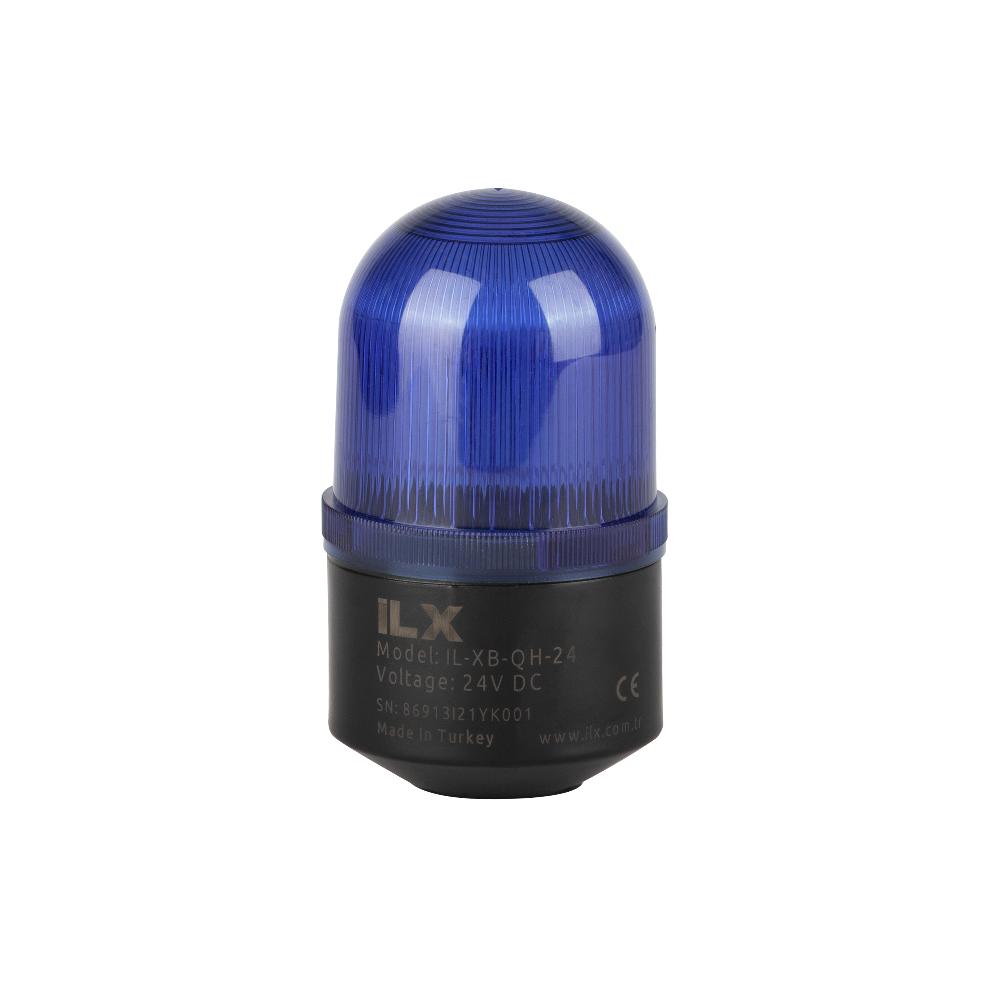 İLX İL-XMB-QH-24M Q70 24VAC/DC İkaz Lambası Mavi