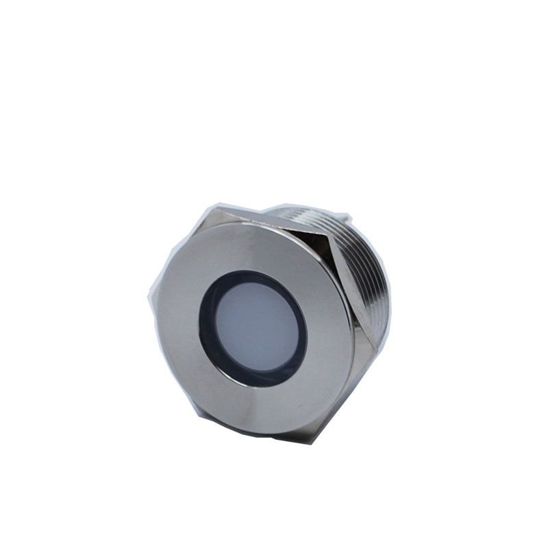 Butto J22-170P-WD IP67 22mm Yassı Kafa Metal Led Sinyal Lambası 6-24VDC Beyaz