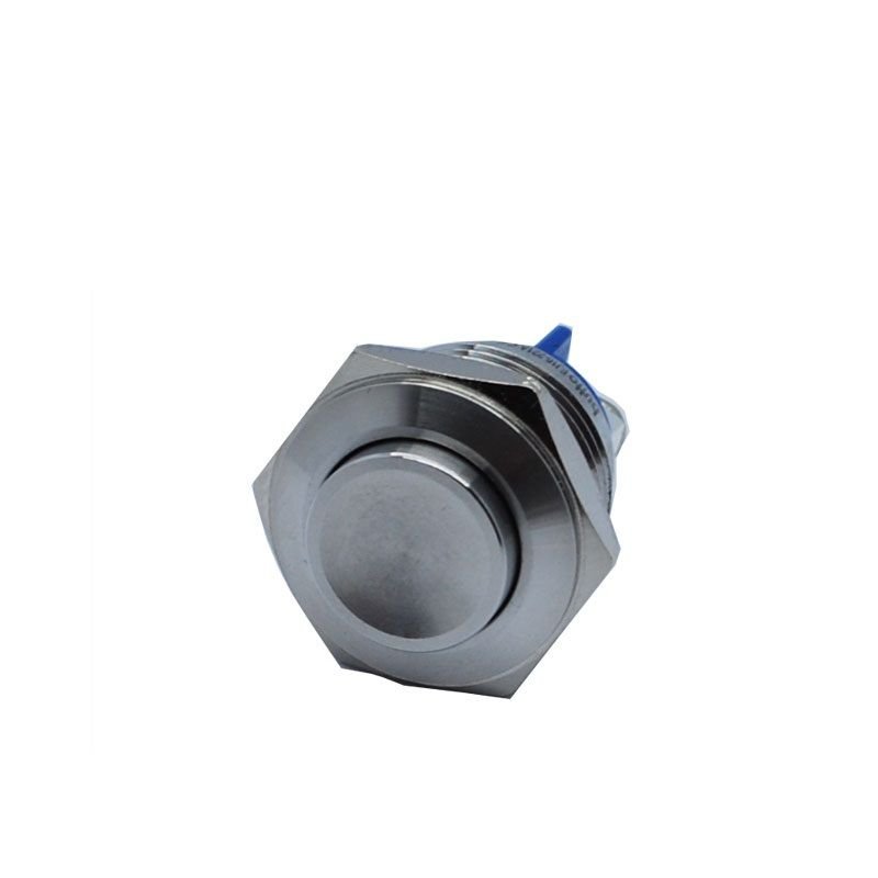 Butto EJ16-221A IP67 16mm Çıkık Kafa Metal Yaylı Buton Işıksız Nikel