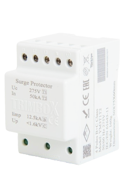 Trimbox YM3T1T2 (50 kA) B+C Sınıfı 4 Kutuplu Parafudr