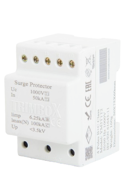 Trimbox YM5T1T2 (100 kA) B+C Sınıfı 4 Kutuplu Parafudr