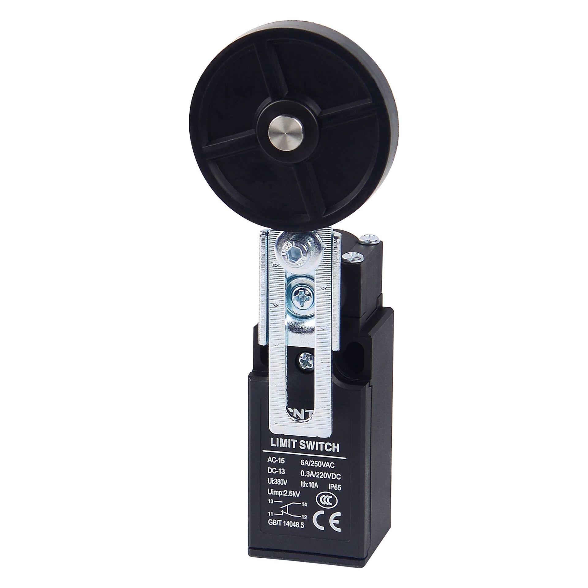 CNTD CLS-191-R Dar Gövde Açısal Kol Ayarlı 50mm Kauçuk Makaralı Resetli Limit Switch