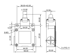 CNTD CSA-001 Geniş Gövde Kısa Dikey Metal Pim Limit Switch