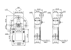CNTD CSA-021 Geniş Gövde Açısal Kol Metal Makaralı Limit Switch