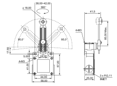 CNTD CSA-031 Geniş Gövde Açısal Kol Ayarlı Metal Makaralı Limit Switch