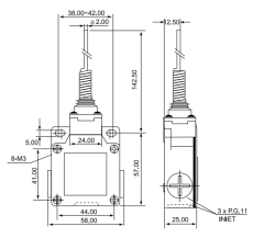 CNTD CSA-061 Geniş Gövde Telli Limit Switch