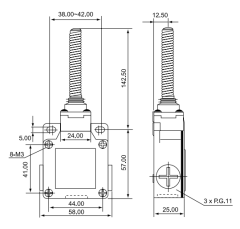 CNTD CSA-081 Geniş Gövde Spiral Telli Limit Switch