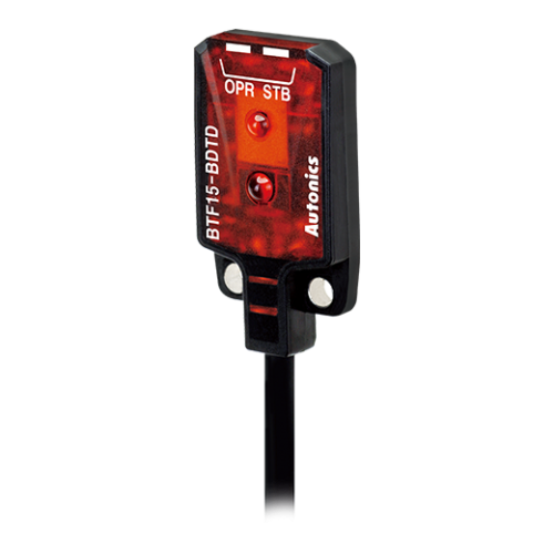 Autonics BTF15-BDTD Cisimden Yansımalı 15mm Algılama NPN Dark On Minyatür Kablolu Arka Fon Bastırmalı Fotoelektrik Sensör