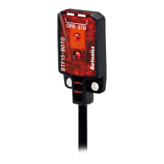 Autonics BTF15-BDTD-P Cisimden Yansımalı 15mm Algılama PNP Dark On Minyatür Kablolu Arka Fon Bastırmalı Fotoelektrik Sensör