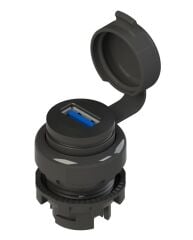 Pizzato E2 1USB1AAK 22mm Pano Tipi Plastik USB Konnektör