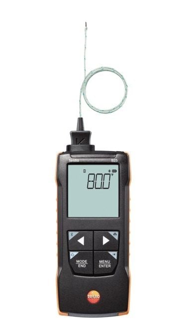 Testo 925 Tek Kanallı K Tipi Mıknatıslı Metal Yüzey Problu Sıcaklık Ölçüm Cihazı