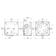 Mete Enerji 40201005 110X110X65mm IP67 Termoplastik Buat