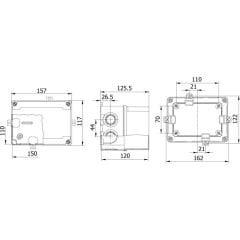 Mete Enerji 40201605 110X150X120mm IP67 Termoplastik Buat