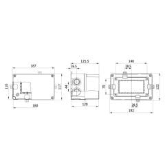 Mete Enerji 40201805 110X180X120mm IP67 Termoplastik Buat