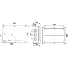 Mete Enerji 40203005 210X290X90mm IP67 Termoplastik Buat