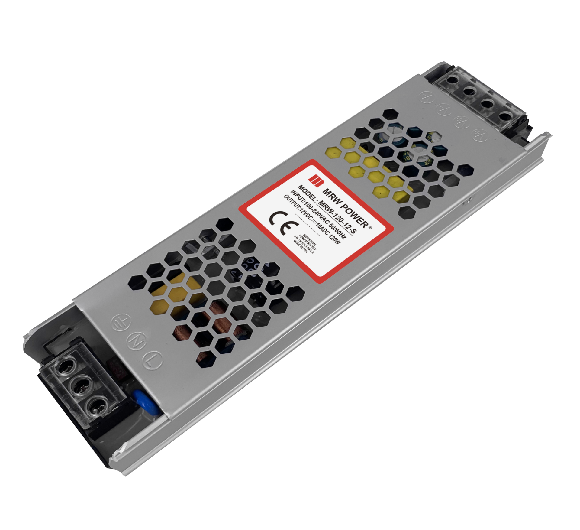 Mervesan MRW-120-24-S 24VDC 5A Slim Metal Kasa Güç Kaynağı