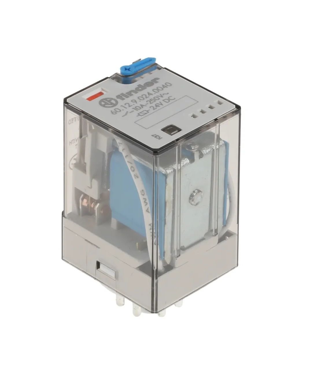 Finder 60.12.9.024.0040 24VDC 10A 8 Pinli Çift Kontak Röle