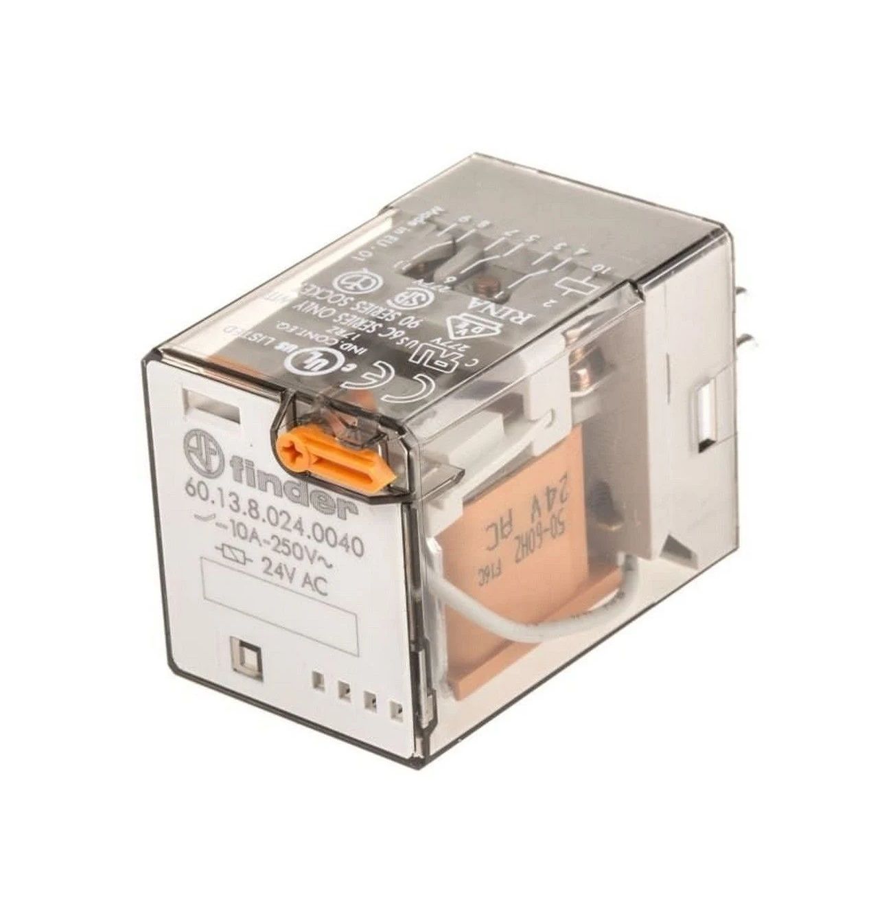 Finder 60.13.8.024.0040 24VAC 10A 11 Pinli Üç Kontak Röle