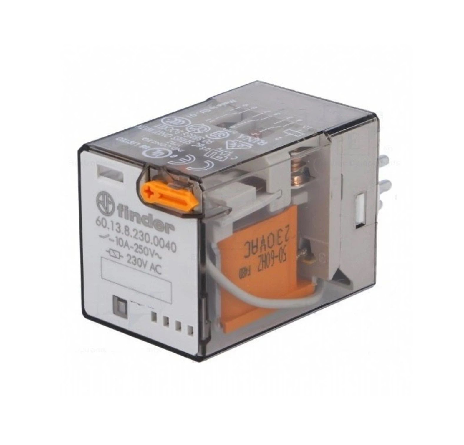 Finder 60.13.8.230.0040 220VAC 10A 11 Pinli Üç Kontak Röle