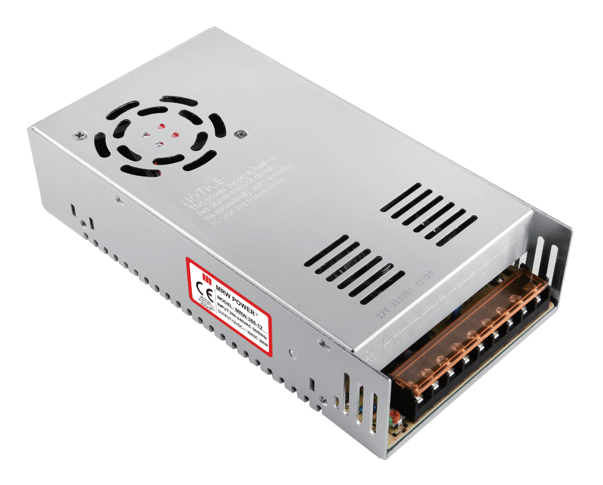 Mervesan MRW-500-12 12VDC 40A Metal Kasa Güç Kaynağı