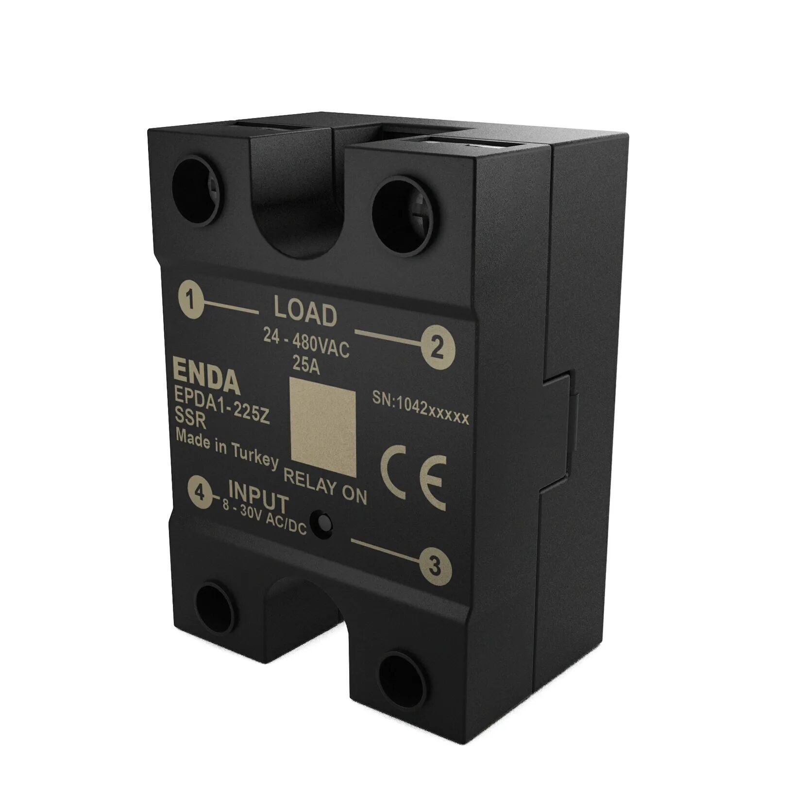 Enda EPDA1-440Z 8-30VAC/DC Giriş 50-480VAC Çıkış 40A Monofaze SSR