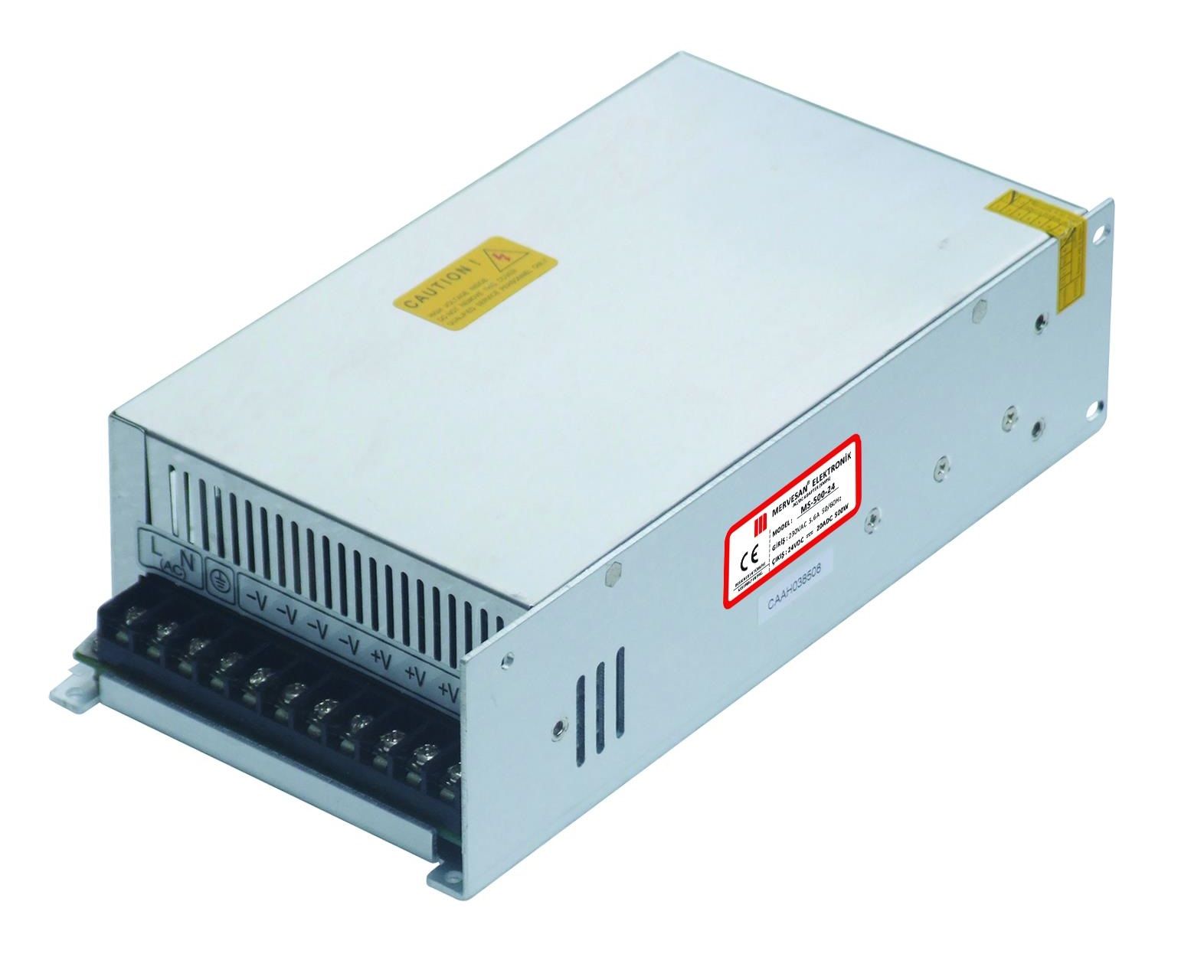 Mervesan MT-500-12 12VDC 40A Metal Kasa Güç Kaynağı