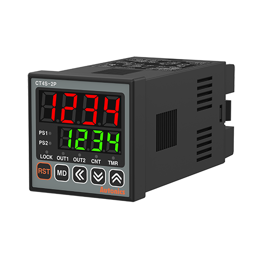 Autonics CT4S-2P2T 24-48VDC/24VAC 4 Hane 48x48mm RS485 Dijital Sayıcı
