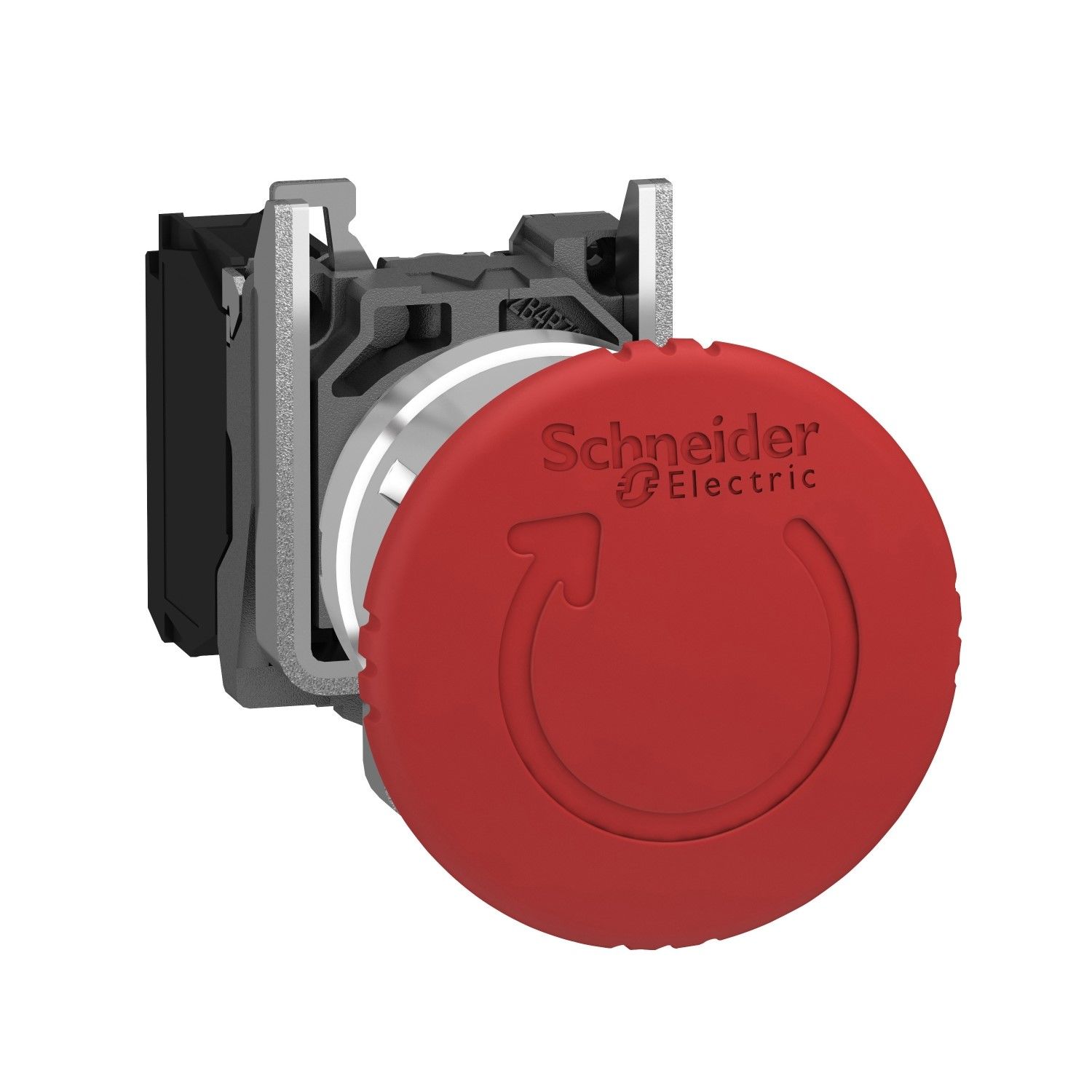 Schneider XB4-BS8442 22mm Q40 Mantar Kafa Metal Kalıcı Acil Stop Butonu 1NC Kırmızı