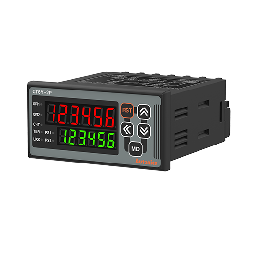 Autonics CT6Y-2P4T 100-240VAC 6 Hane 36x72mm RS485 Dijital Sayıcı