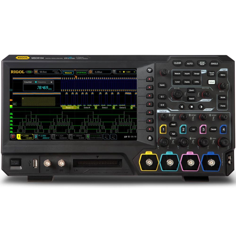 Rigol MSO5104 100MHz 4 Kanallı Dijital Osiloskop
