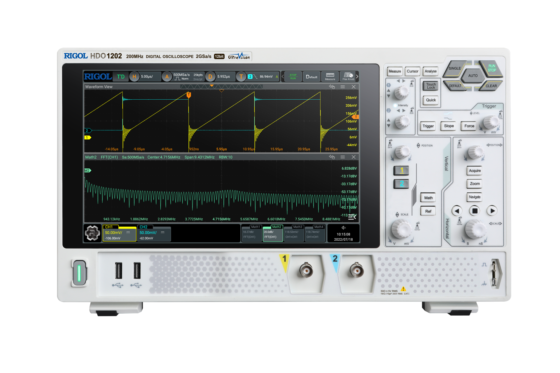 Rigol DHO1202 200MHz 2 Kanallı Dijital Osiloskop