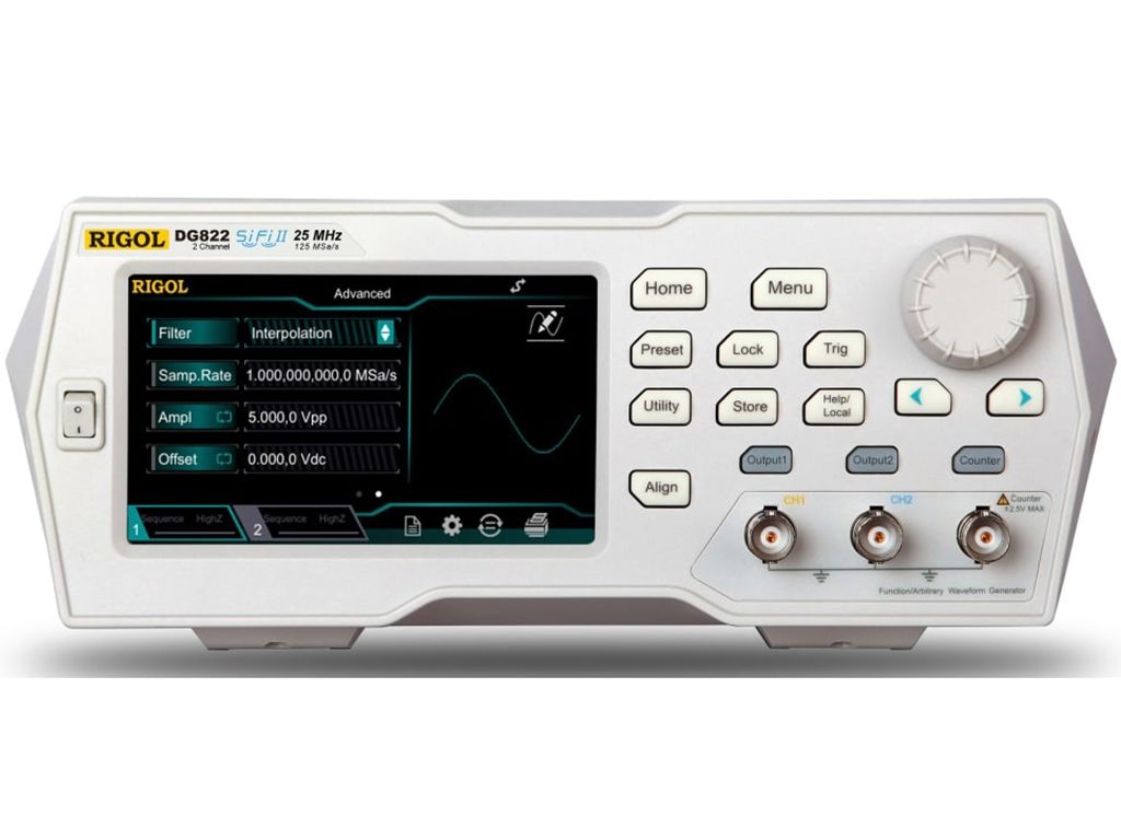 Rigol DG822 25 MHz 2 Kanallı Sinyal Jeneratörü