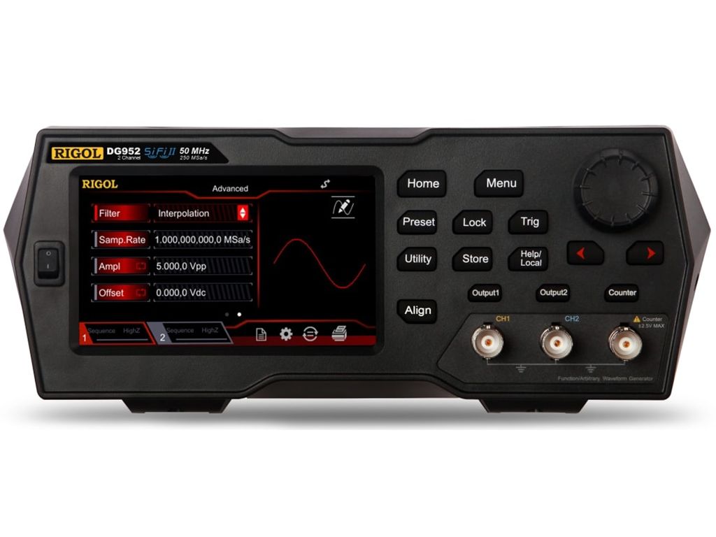 Rigol DG952 50 MHz 2 Kanallı Sinyal Jeneratörü