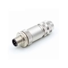 BNB-M1205MS-SH M12 5 Pin Düz Erkek Metal Sensör Soketi