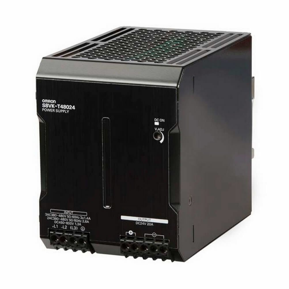 Omron S8VK-T48024 24VDC 20A Ray Tipi Trifaze Güç Kaynağı