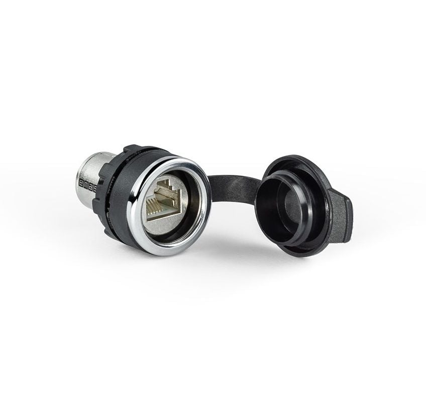 Emas BRJ45 22mm Pano Tipi Plastik RJ45 Konnektör